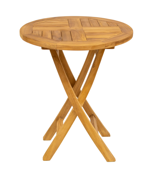 Rundklapptisch aus Teakholz ⌀ 60 cm Höhe 75 cm